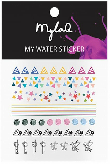 Naklejki na paznokcie w geometryczne wzory - MylaQ My My Geometric Sticker — Zdjęcie N1