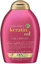 Szampon przeciw łamliwości włosów - OGX Anti-Breakage Keratin Oil Shampoo — Zdjęcie N1