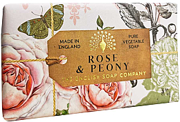 Mydło w kostce Róża i piwonia - The English Anniversary Rose and Peony Soap — Zdjęcie N1