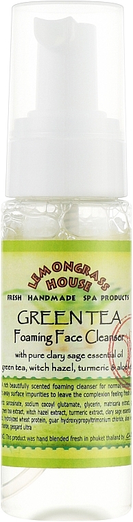 Pianka oczyszczająca Zielona herbata - Lemongrass House Green Tea Foaming Face Cleanser — Zdjęcie N1