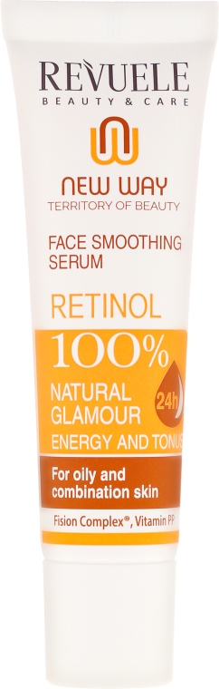 Wygładzające serum do skóry tłustej i mieszanej - Revuele Retinol Face Smoothing Serum For Oily And Combination Skin — Zdjęcie N2