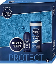 Kup Zestaw - Nivea Men Protect & Care Trio Set (sh/gel/250ml + deo/50ml + cr/75ml)