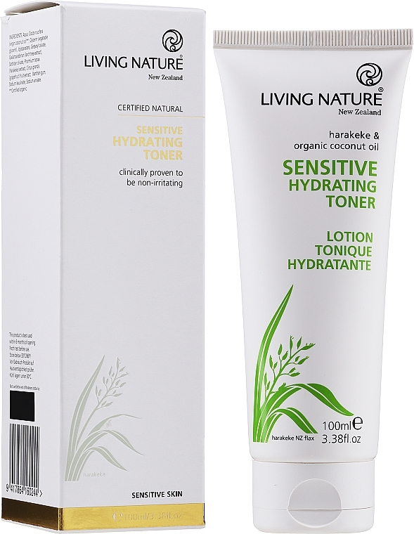 PRZECENA! Nawilżający tonik do twarzy - Living Nature Sensitive Hydrating Toner * — Zdjęcie N2