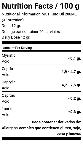 Suplement diety Keto oil MCT - Allnutrition MCT Keto Oil — Zdjęcie N2