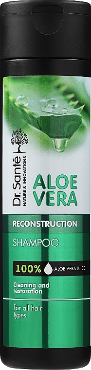 PRZECENA! Oczyszczający szampon odbudowujący do włosów - Dr Sante Aloe Vera * — Zdjęcie N1
