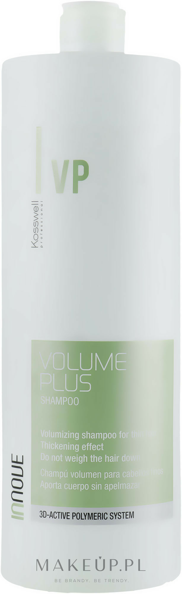 Szampon zwiększający objętość włosów - Kosswell Professional Innove Volume Plus Shampoo — Zdjęcie 1000 ml
