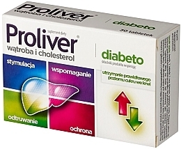 Kup Suplement diety utrzymujący prawidłowy poziom cukru we krwi - Aflofarm Proliver Diabeto