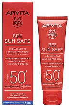 Kup Krem do opalania ciała dla skóry wrażliwej SPF 50+ - Apivita Bee Sun Safe Hydra Sensitive Soothing Face Cream SPF50