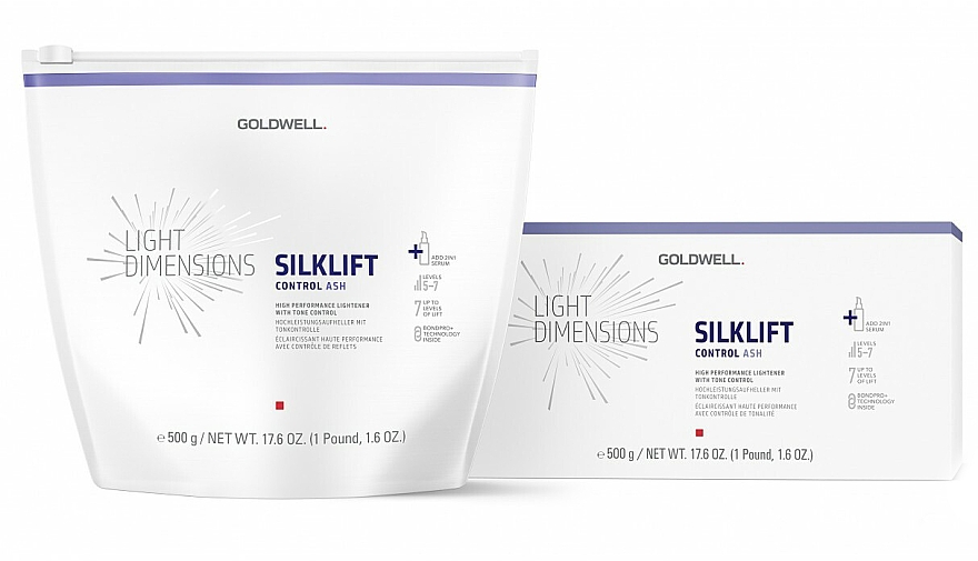 Rozjaśniacz do włosów - Goldwell Silklift Control Ash Level 5-7 — Zdjęcie N2