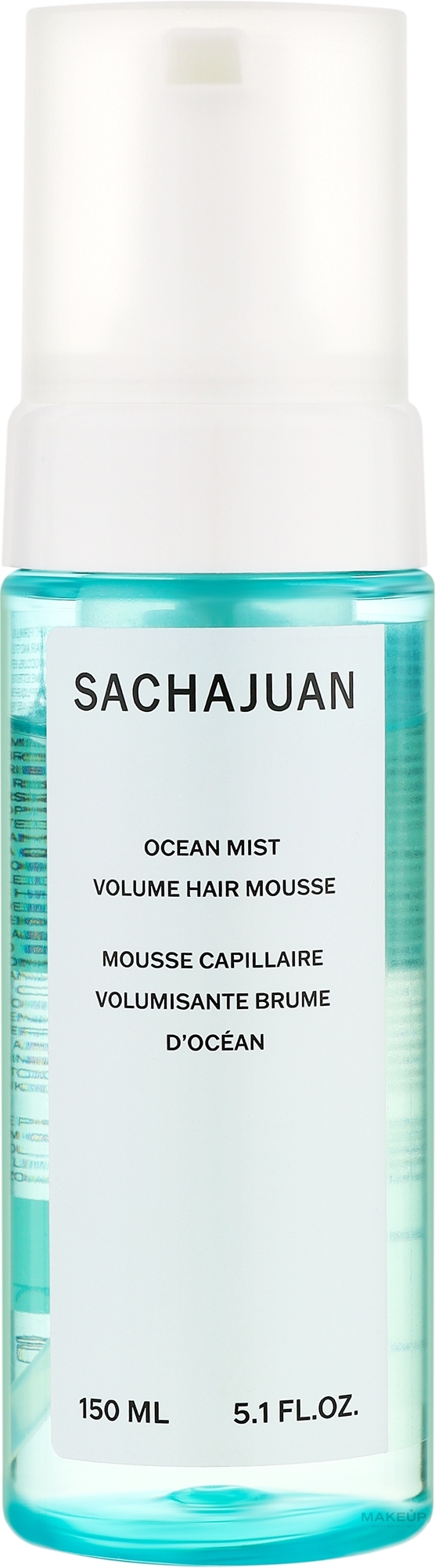 Pianka do włosów zwiększająca objętość - Sachajuan Ocean Mist Volume Hair Mousse — Zdjęcie 150 ml