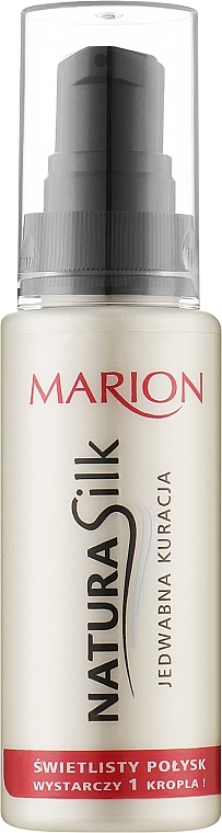 Marion Natura Silk Jedwabna kuracja - Jedwab do włosów — Zdjęcie N3