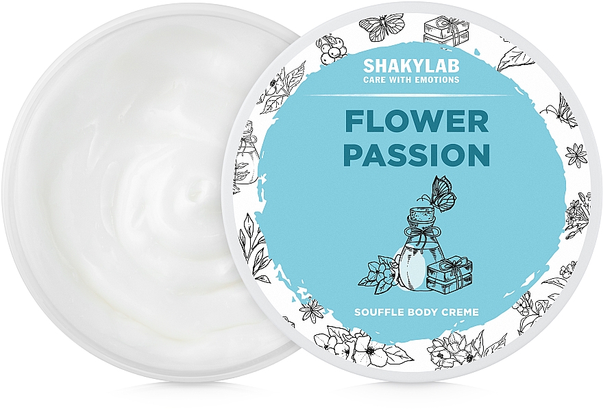 Krem-suflet do ciała Kwiatowa pasja - SHAKYLAB Natural Body Cream Flower Passion — Zdjęcie N1