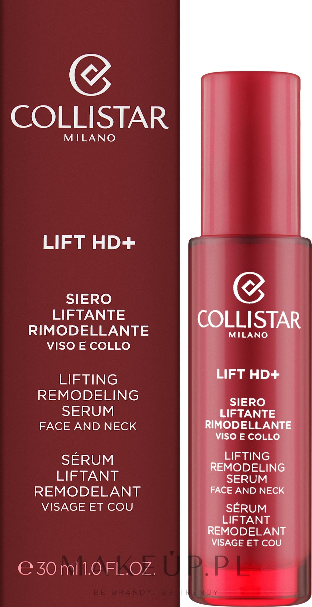 Serum do twarzy i szyi - Collistar Lift HD+ Lifting Remodeling Serum — Zdjęcie 30 ml