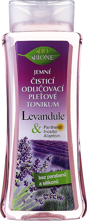 Tonik do demakijażu Lawenda - Bione Cosmetics Lavender Softening Cleansing Make-Up Removal Facial Tonic — Zdjęcie N1