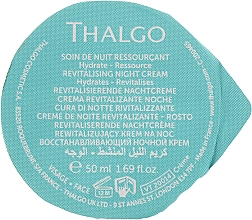 Kup Rewitalizujący krem do twarzy na noc - Thalgo Source Marine Revitalising Night Cream (wymienny wkład)