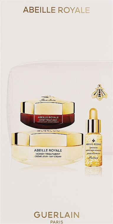 Zestaw - Guerlain Abeille Royale Honey Treatment Age-Defying Programme (f/oil/15ml + f/day/cr/50ml + f/night/cr/15ml + bag) — Zdjęcie N3