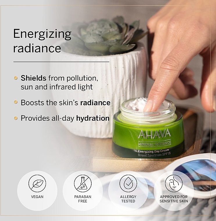 Energizujący krem do twarzy na dzień SPF 15 - Ahava Mineral Radiance Energizing Day Cream — Zdjęcie N6