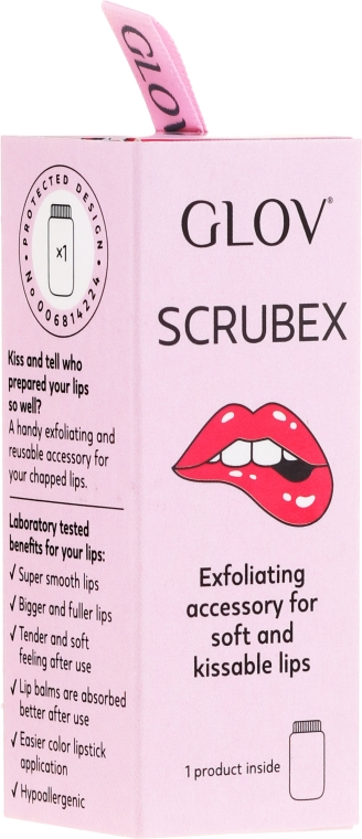Akcesorium do pielęgnacji i peelingu ust - Glov Scrubex — Zdjęcie N1