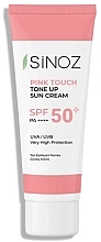 Kup Koloryzujący krem ​​przeciwsłoneczny SPF 50+ - Sinoz Pink Touch Tone Up Sun Cream SPF 50+