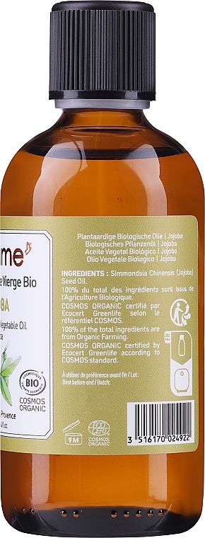 Organiczny olej - Florame Jojoba Oil  — Zdjęcie N2