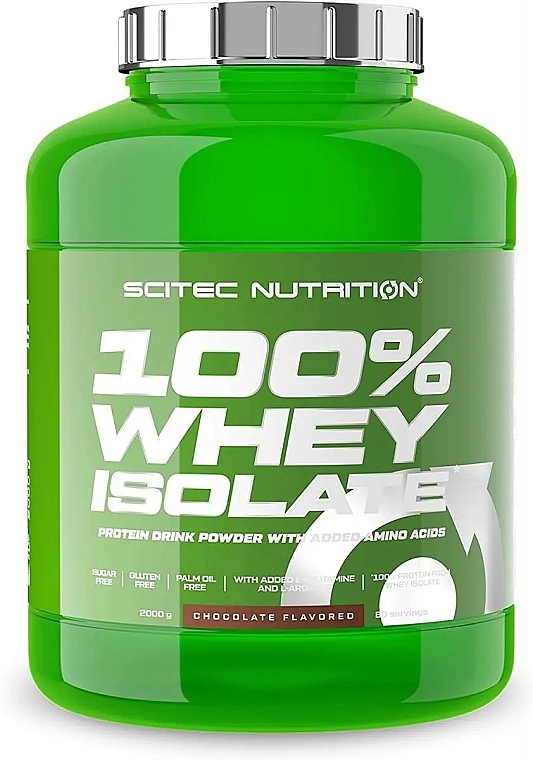 Izolat białka serwatkowego Czekolada - Scitec Nutrition 100% Whey Isolate Chocolate — Zdjęcie N1