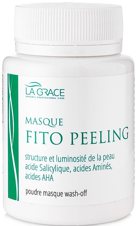 Phyto peeling z kwasem salicylowym i aminokwasami - La Grace Fito Peeling Poudre Masque Wash-Off — Zdjęcie N1