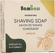 Mydło do golenia z olejkiem morelowym i witaminą E - Bambaw Shaving Soap Hydrating Apricot Oil & Vitamin E — Zdjęcie N3