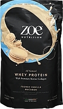 Kup Suplement białka z kolagenem morskim, waniliowe makaroniki - Zoe Nutrition Whey Protein & Marine Collagen French Vanilla Macaron