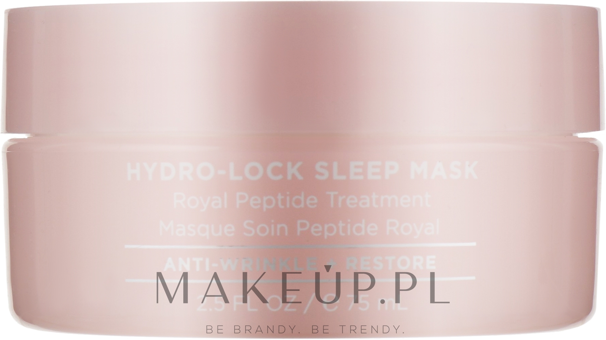 Maska do spania z peptydami mleczka pszczelego - HydroPeptide Hydro-Lock Sleep Mask — Zdjęcie 75 ml