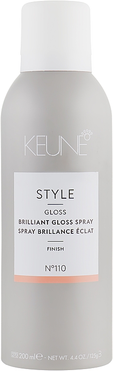 Nabłyszczający spray do włosów nr 110 - Keune Style Brilliant Gloss Spray — Zdjęcie N1