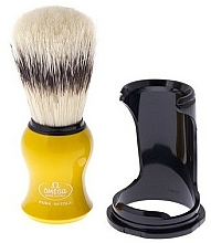 Kup Pędzel do golenia ze stojakiem, 80265, żółty - Omega