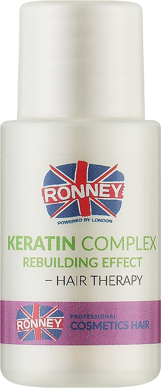 Wygładzająca odżywka do włosów z keratyną - Ronney Professional Keratin Complex Rebuilding Effect Hair Therapy — Zdjęcie N1
