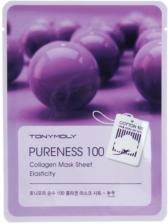 Maseczka kolagenowa na tkaninie - Tony Moly Pureness 100 Collagen Mask Sheet — Zdjęcie N1