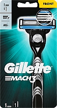 Maszynka do golenia z wymiennym ostrzem - Gillette Mach3 — Zdjęcie N1