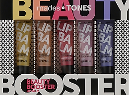 Zestaw balsamów do ust - Mades Cosmetics Tones Lip Balm Quintet (5 x balm 15 ml) — Zdjęcie N1