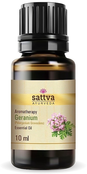 Olejek eteryczny z geranium - Sattva Ayurveda Geranium Essential Oil — Zdjęcie N1