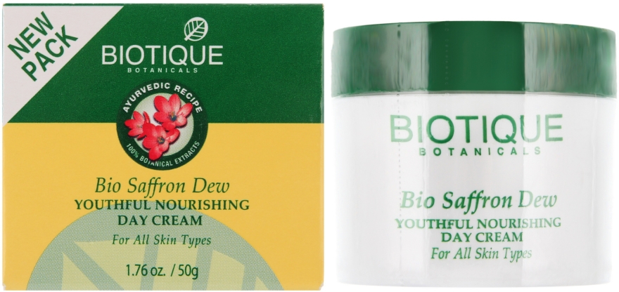 Odmładzający krem do twarzy - Biotique Bio Saffron Dew Ageless Face & Body Cream — Zdjęcie N1