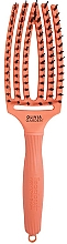 Kup Szczotka do włosów z włosiem dzika, koralowa - Olivia Garden Finger Brush Combo Coral
