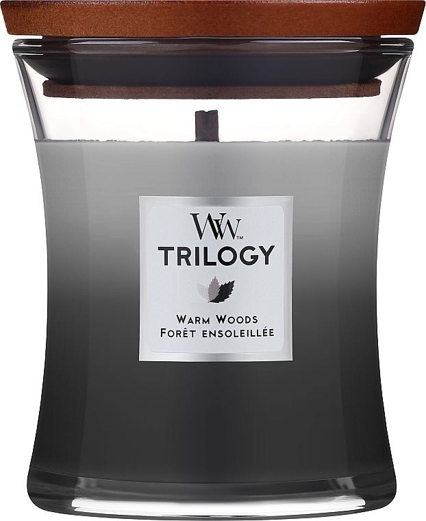 Świeca zapachowa w szkle - WoodWick Hourglass Trilogy Candle Warm Woods — Zdjęcie N1