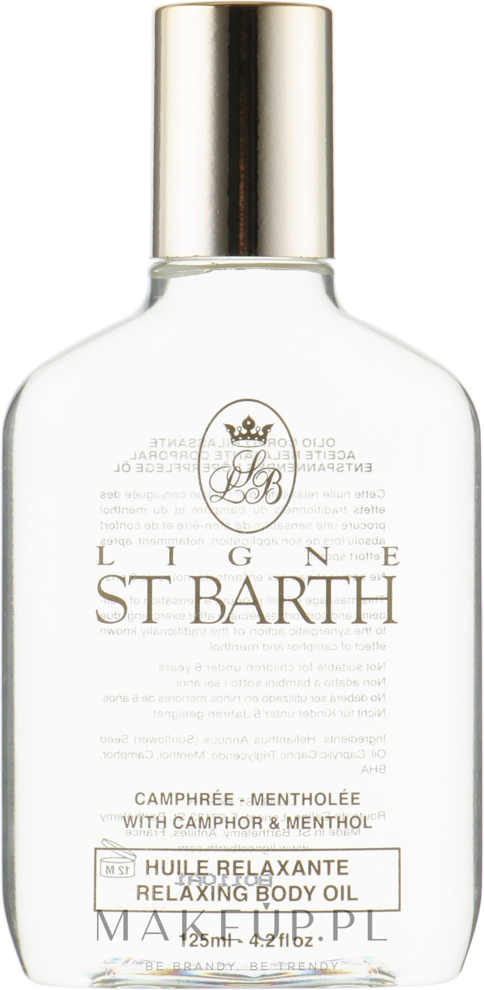 Olejek do ciała z kamforą i mentolem - Ligne St Barth Relaxing Body Oil With Camphor & Menthol — Zdjęcie 125 ml