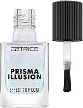 Top coat do paznokci z efektem pryzmatycznym - Catrice Prisma Illusion Effect Galactic Dust Top Coat — Zdjęcie N1