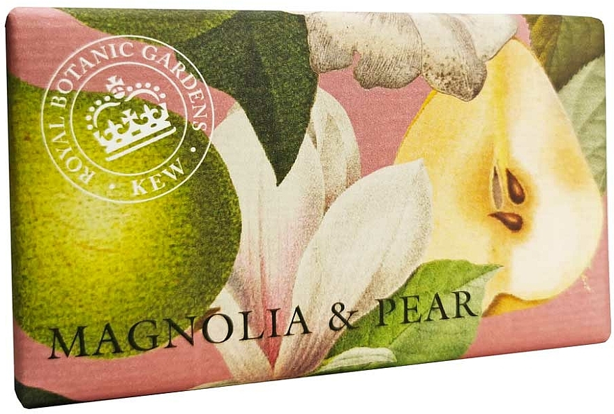 Mydło w kostce Magnolia i gruszka - The English Soap Company Kew Gardens Magnolia and Pear Soap — Zdjęcie N1