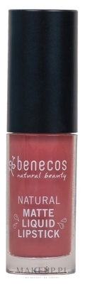 Matowa szminka do ust - Benecos Natural Matte Liquid Lipstick — Zdjęcie Rosewood Romance