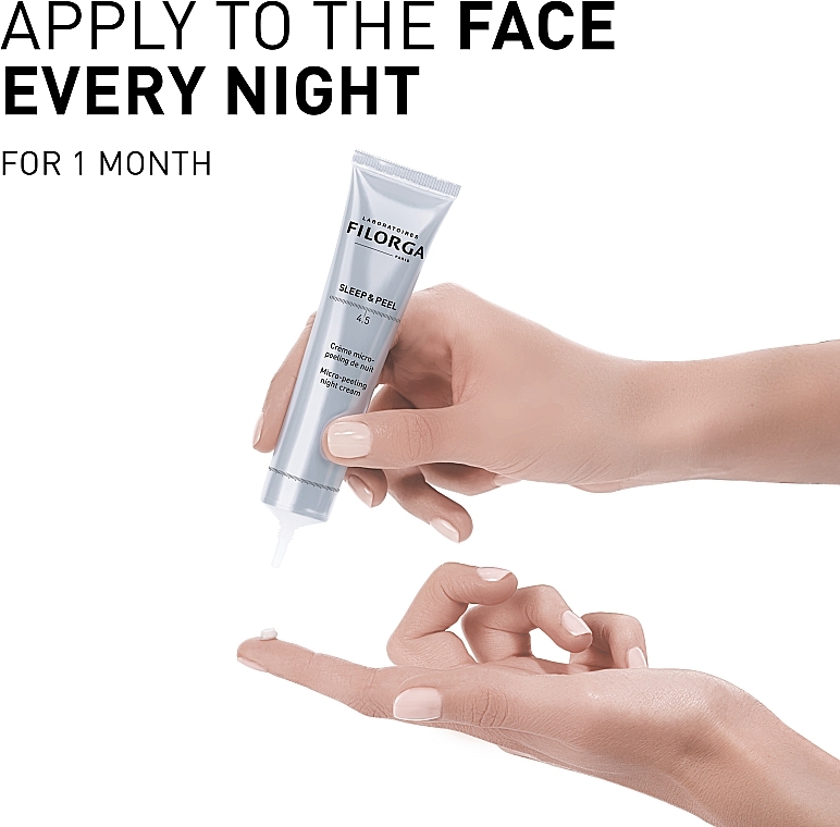 Peelingujący krem na noc - Filorga Sleep & Peel 4.5 Micropeeling Night Cream — Zdjęcie N7