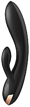 Wibrator króliczek, czarny - Satisfyer Double Flex Connect App Black — Zdjęcie N2