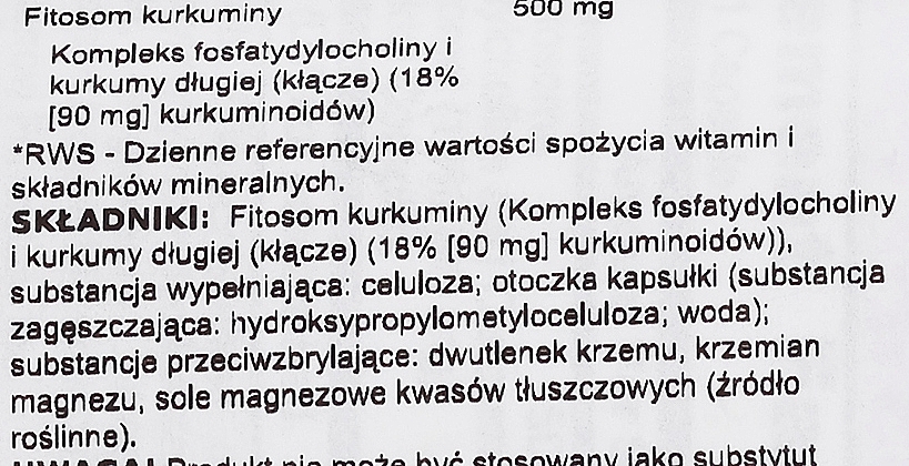 Suplement diety z fitosomami kurkuminy - Jarrow Formulas Curcumin Phytosome Meriva 500mg — Zdjęcie N3