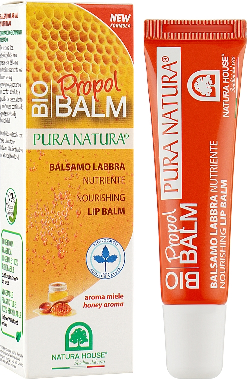 Odżywczy balsam do ust z ekstraktem z propolisu i aromatem miodu - Natura House Nourishing Lip Balm — Zdjęcie N2