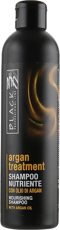 Odżywczy szampon do włosów z olejkiem arganowym - Black Professional Line Argan Treatment Shampoo — Zdjęcie N1