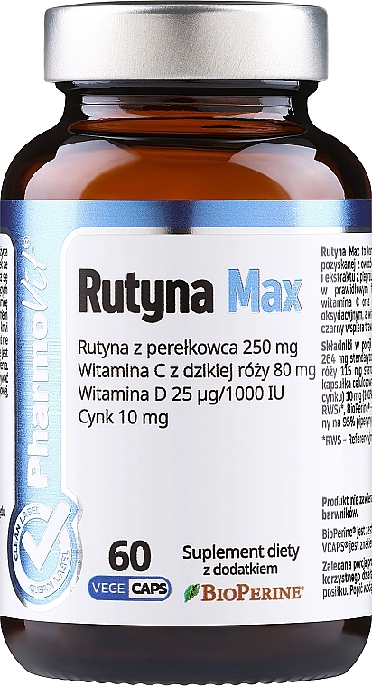 Suplement diety Rutin 60 szt. - Pharmovit Clean Label — Zdjęcie N1