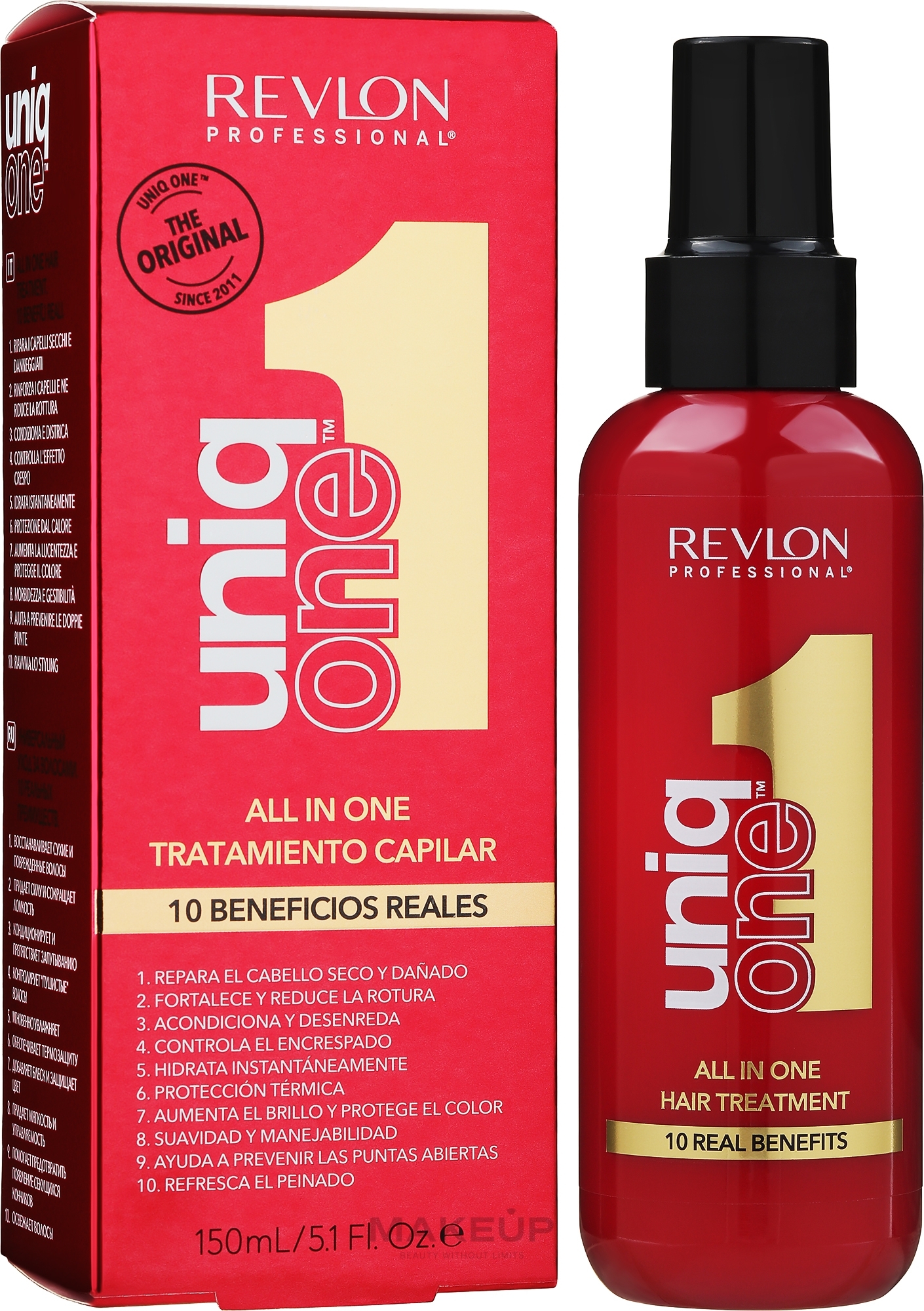 Maska w sprayu do wszystkich rodzajów włosów - Revlon Professional Uniq One All In One Hair Treatment — Zdjęcie 150 ml